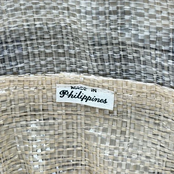 Vintage‎ Wicker Purple Grapes Basket Handbag Made In Philippines - Picture 9 of 12